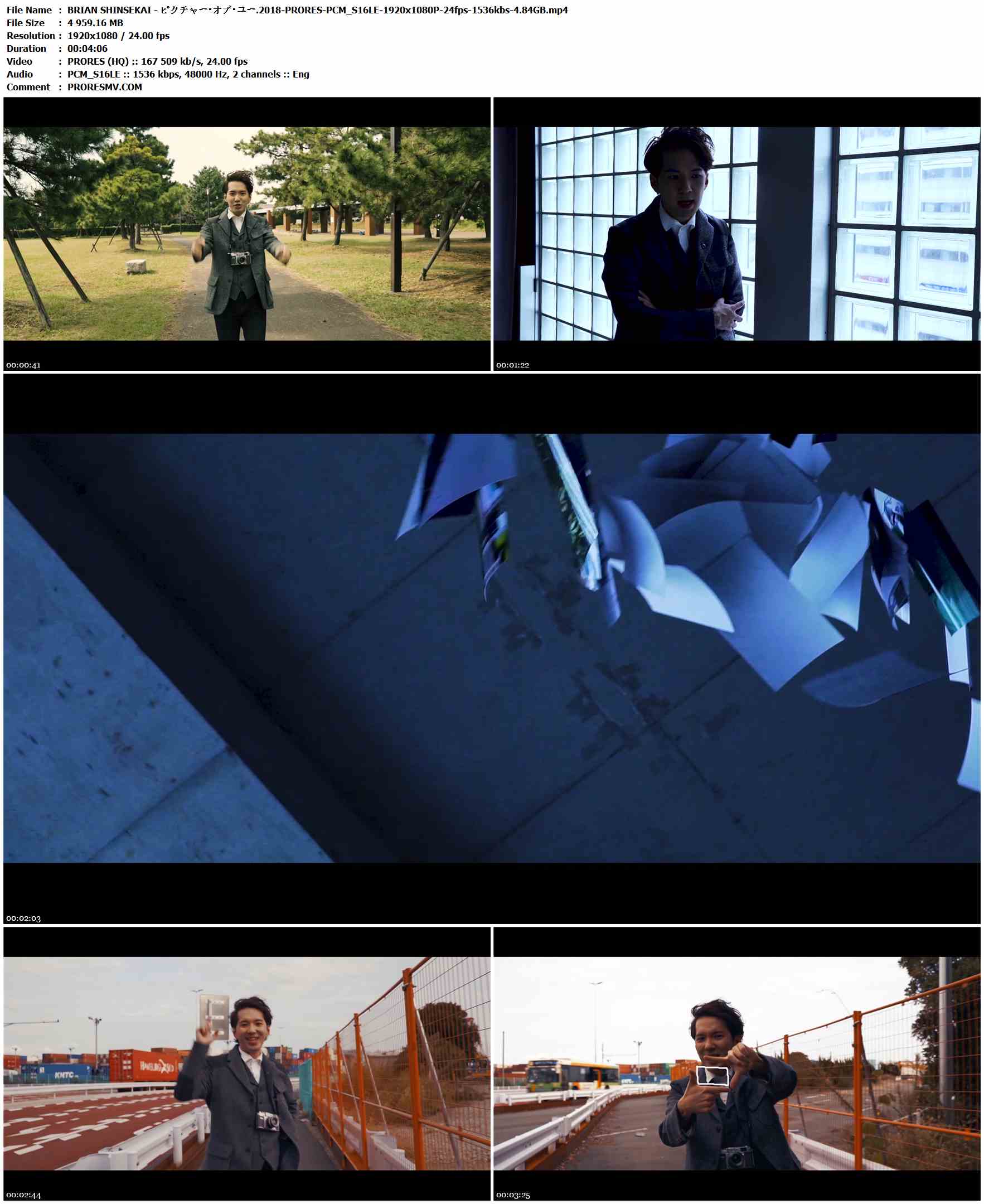 BRIAN SHINSEKAI - ピクチャー・オブ・ユー.2018-PRORES-PCM_S16LE-1920x1080P-24fps-1536kbs-4.84GB官方MV_高清MV